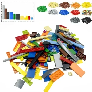 150Pcs Bulk Smooth Flat Plate Building Block 1x1 1x2 1x6 Dots