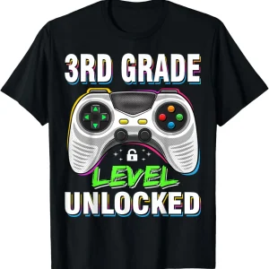Level 3Rd Grade Unlocked Back To School First Day T-Shirt