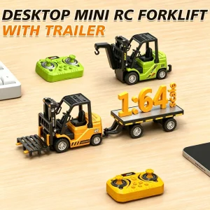 1/64 Mini Remote Control Forklift With Trailer