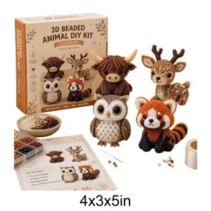 Tiny 3D Beaded Animal DIY Kit