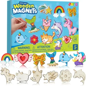 JOYFY 12 pcs Fantasy Wooden Magnets