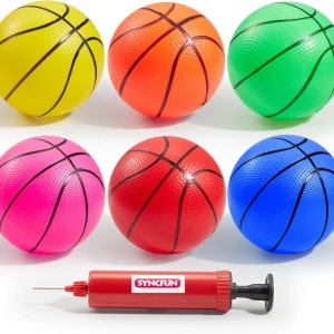 JOYFY 6 PCS Mini Basketballs 5 inches Colorful Small Ball